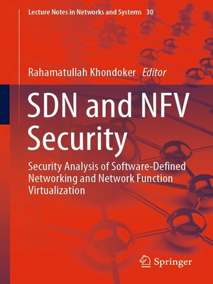 cover image of SDN and NFV Security